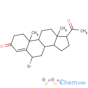 CAS No:24516-38-9 Pregn-4-ene-3,20-dione,6-bromo-, (6b)-