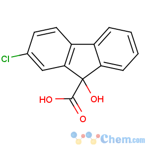 CAS No:2464-37-1 2-chloro-9-hydroxyfluorene-9-carboxylic acid