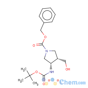 CAS No:246510-69-0 (3s,4s)-1-n-cbz-3-(n-boc-amino)-4-hydroxymethylpyrrolidine