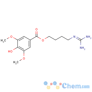CAS No:24697-74-3 4-(diaminomethylideneamino)butyl 4-hydroxy-3,5-dimethoxybenzoate