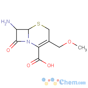 CAS No:24701-69-7 (6R,<br />7R)-7-amino-3-(methoxymethyl)-8-oxo-5-thia-1-azabicyclo[4.2.0]oct-2-ene-<br />2-carboxylic acid