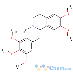 CAS No:24734-71-2 6,7-dimethoxy-2-methyl-1-[(3,4,5-trimethoxyphenyl)methyl]-3,<br />4-dihydro-1H-isoquinoline