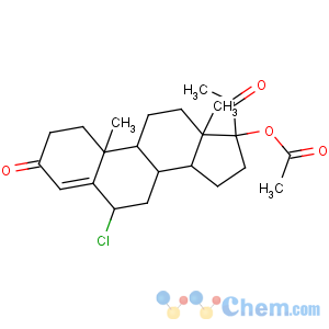 CAS No:2477-73-8 Pregn-4-ene-3,20-dione,17-(acetyloxy)-6-chloro-, (6a)-