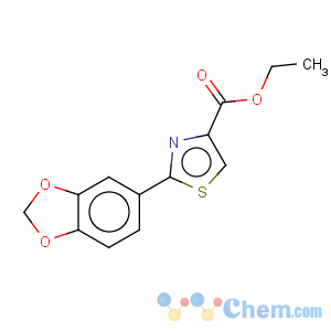 CAS No:248249-53-8 4-Thiazolecarboxylicacid, 2-(1,3-benzodioxol-5-yl)-, ethyl ester