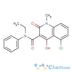 CAS No:248281-84-7 5-chloro-N-ethyl-4-hydroxy-1-methyl-2-oxo-N-phenylquinoline-3-<br />carboxamide