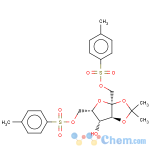 CAS No:2484-55-1 a-L-Sorbofuranose,2,3-O-(1-methylethylidene)-, 1,6-bis(4-methylbenzenesulfonate) (9CI)