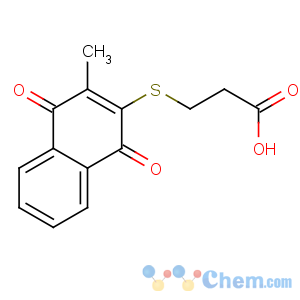 CAS No:2487-39-0 3-(3-methyl-1,4-dioxonaphthalen-2-yl)sulfanylpropanoic acid