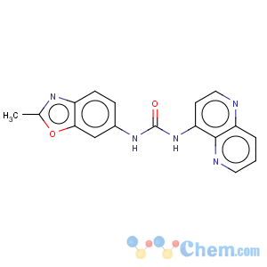 CAS No:249889-64-3 Urea,N-(2-methyl-6-benzoxazolyl)-N'-1,5-naphthyridin-4-yl-, hydrochloride (1:1)