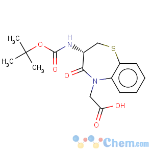 CAS No:250349-13-4 1,5-Benzothiazepine-5(2H)-aceticacid, 3-[[(1,1-dimethylethoxy)carbonyl]amino]-3,4-dihydro-4-oxo-, (3S)-