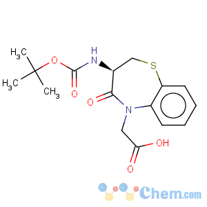 CAS No:250349-14-5 1,5-Benzothiazepine-5(2H)-aceticacid, 3-[[(1,1-dimethylethoxy)carbonyl]amino]-3,4-dihydro-4-oxo-, (3R)-