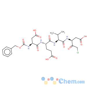 CAS No:250584-13-5 L-Valinamide,N-[(phenylmethoxy)carbonyl]-L-a-aspartyl-L-a-glutamyl-N-[(1S)-1-(carboxymethyl)-3-chloro-2-oxopropyl]-(9CI)