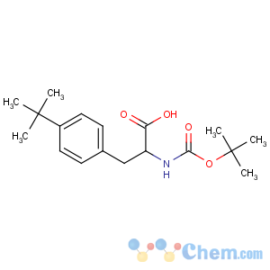 CAS No:250611-12-2 (2R)-3-(4-tert-butylphenyl)-2-[(2-methylpropan-2-yl)oxycarbonylamino]<br />propanoic acid