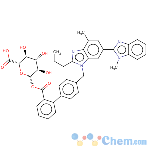 CAS No:250780-40-6 b-D-Glucopyranuronic acid,1-[4'-[(1',4-dimethyl-2-propyl[2',6-bi-1H-benzimidazol]-1-yl)methyl][1,1'-biphenyl]-2-carboxylate]