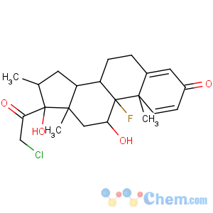 CAS No:25122-41-2 (8S,9R,10S,11S,13S,14S,16S,17R)-17-(2-chloroacetyl)-9-fluoro-11,<br />17-dihydroxy-10,13,16-trimethyl-6,7,8,11,12,14,15,<br />16-octahydrocyclopenta[a]phenanthren-3-one