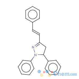 CAS No:2515-62-0 1H-Pyrazole,4,5-dihydro-1,5-diphenyl-3-(2-phenylethenyl)-