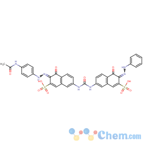 CAS No:25188-34-5 2-Naphthalenesulfonicacid,3-[2-[4-(acetylamino)phenyl]diazenyl]-4-hydroxy-7-[[[[5-hydroxy-6-(2-phenyldiazenyl)-7-sulfo-2-naphthalenyl]amino]carbonyl]amino]-