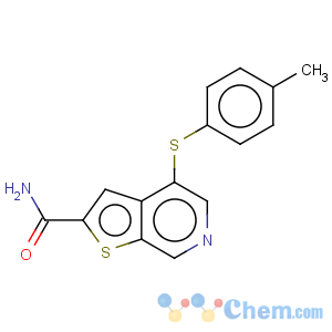 CAS No:251992-66-2 4-[(4-methylphenyl)sulfanyl]thieno[2,3-c]pyridine-2-carboxamide