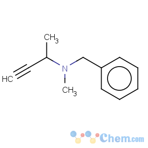 CAS No:2520-98-1 Benzenemethanamine,N-methyl-N-(1-methyl-2-propyn-1-yl)-
