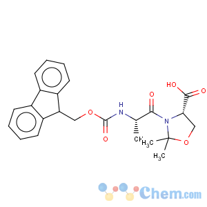 CAS No:252554-78-2 4-Oxazolidinecarboxylicacid,3-[(2S)-2-[[(9H-fluoren-9-ylmethoxy)carbonyl]amino]-1-oxopropyl]-2,2-dimethyl-,(4S)-