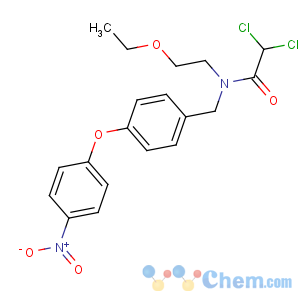 CAS No:25287-60-9 2,<br />2-dichloro-N-(2-ethoxyethyl)-N-[[4-(4-nitrophenoxy)phenyl]methyl]<br />acetamide