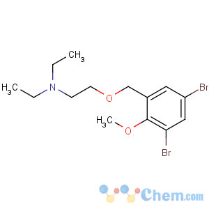 CAS No:25333-96-4 2-[(3,5-dibromo-2-methoxyphenyl)methoxy]-N,N-diethylethanamine