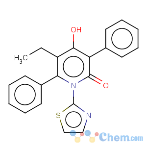 CAS No:253425-88-6 5-Ethyl-4-hydroxy-3,6-diphenyl-1-thiazol-2-yl-1H-pyridin-2-one