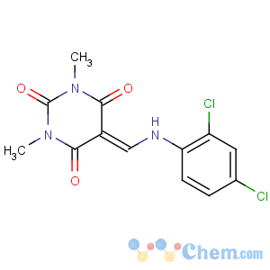 CAS No:253668-67-6 2,4,6(1H,3H,5H)-Pyrimidinetrione,5-[[(2,4-dichlorophenyl)amino]methylene]-1,3-dimethyl-