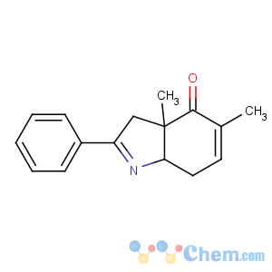 CAS No:2538-60-5 4H-Indol-4-one,3,3a,7,7a-tetrahydro-3a,5-dimethyl-2-phenyl-