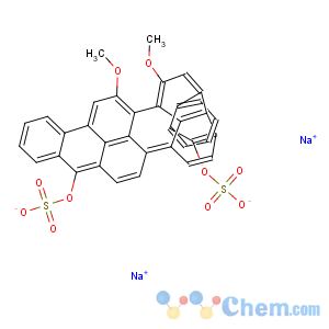 CAS No:2538-84-3 Anthra[9,1,2-cde]benzo[rst]pentaphene-5,10-diol,16,17-dimethoxy-, 5,10-bis(hydrogen sulfate), sodium salt (1:2)