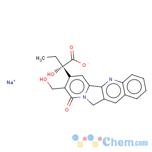 CAS No:25387-67-1 Indolizino[1,2-b]quinoline-7-aceticacid, a-ethyl-9,11-dihydro-a-hydroxy-8-(hydroxymethyl)-9-oxo-,sodium salt (1:1), (aS)-