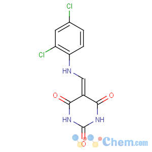 CAS No:254109-10-9 2,4,6(1H,3H,5H)-Pyrimidinetrione,5-[[(2,4-dichlorophenyl)amino]methylene]-