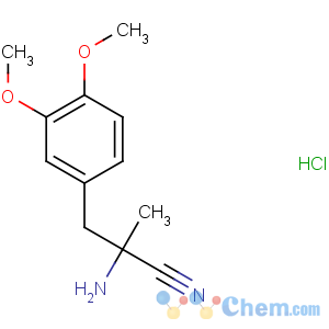CAS No:2544-13-0 (2S)-2-amino-3-(3,<br />4-dimethoxyphenyl)-2-methylpropanenitrile