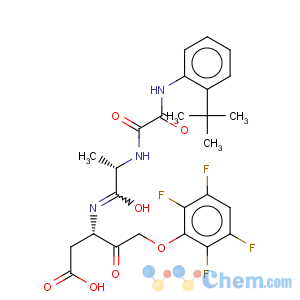 CAS No:254750-02-2 (3S)-3-[(N-{[(2-tert-butylphenyl)amino](oxo)acetyl}-L-alanyl)amino]-4-oxo-5-(2,3,5,6-tetrafluorophenoxy)pentanoic acid