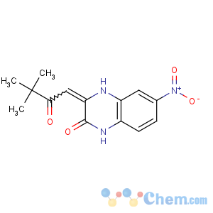 CAS No:254980-02-4 2(1H)-Quinoxalinone,3-(3,3-dimethyl-2-oxobutylidene)-3,4-dihydro-6-nitro-
