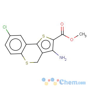 CAS No:254982-11-1 4H-Thieno[3,2-c][1]benzothiopyran-2-carboxylicacid, 3-amino-8-chloro-, methyl ester