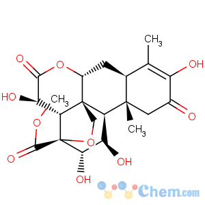 CAS No:25514-28-7 Picras-3-en-21-oic acid,13,20-epoxy-3,11,12,15-tetrahydroxy-2,16-dioxo-, methyl ester, (11b,12a,15b)-