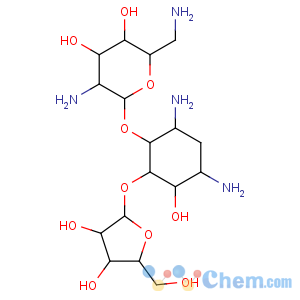 CAS No:25546-65-0 (2R,3S,4R,5R,6R)-5-amino-2-(aminomethyl)-6-[(1R,2R,3S,4R,6S)-4,<br />6-diamino-2-[(2S,3R,4S,5R)-3,<br />4-dihydroxy-5-(hydroxymethyl)oxolan-2-yl]oxy-3-hydroxycyclohexyl]<br />oxyoxane-3,4-diol