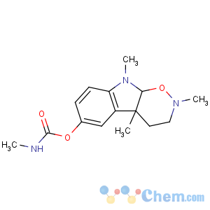 CAS No:25573-43-7 [(4aS,9aS)-2,4a,9-trimethyl-4,9a-dihydro-3H-oxazino[6,5-b]indol-6-yl]<br />N-methylcarbamate