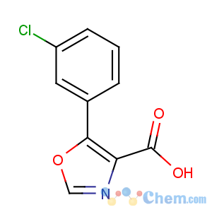 CAS No:255876-54-1 5-(3-chlorophenyl)-1,3-oxazole-4-carboxylic acid