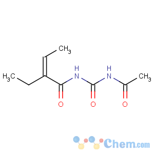 CAS No:25614-78-2 2-Butenamide,N-[(acetylamino)carbonyl]-2-ethyl-, (2Z)-