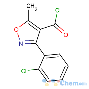 CAS No:25629-50-9 3-(2-chlorophenyl)-5-methyl-1,2-oxazole-4-carbonyl chloride