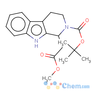 CAS No:256407-56-4 1H-Pyrido[3,4-b]indole-1-aceticacid, 2-[(1,1-dimethylethoxy)carbonyl]-2,3,4,9-tetrahydro-, methyl ester