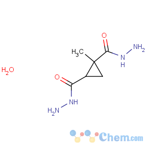 CAS No:256413-14-6 1,2-Cyclopropanedicarboxylicacid, 1-methyl-, 1,2-dihydrazide, hydrate (1:1)