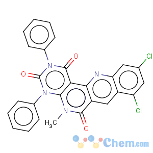 CAS No:256521-47-8 8,10-Dichloro-5-methyl-2,4-diphenyl-4H,5H-2,4,5,12-tetraaza-benzo[a]anthracene-1,3,6-trione
