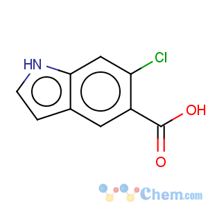 CAS No:256935-86-1 1H-Indole-5-carboxylicacid, 6-chloro-