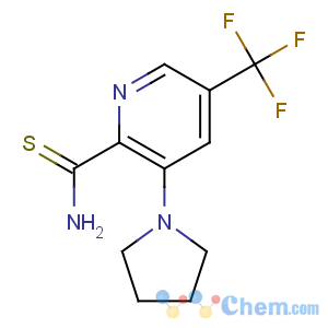 CAS No:257287-82-4 3-pyrrolidin-1-yl-5-(trifluoromethyl)pyridine-2-carbothioamide