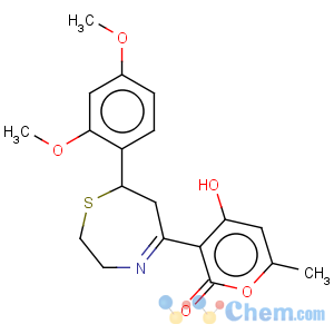 CAS No:257292-29-8 2H-Pyran-2-one,3-[7-(2,4-dimethoxyphenyl)-2,3,6,7-tetrahydro-1,4-thiazepin-5-yl]-4-hydroxy-6-methyl-