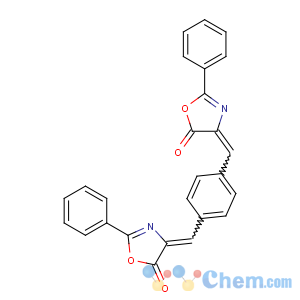 CAS No:25744-09-6 5(4H)-Oxazolone,4,4'-(1,4-phenylenedimethylidyne)bis[2-phenyl-