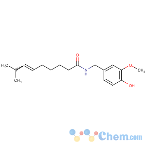 CAS No:25775-90-0 (Z)-N-[(4-hydroxy-3-methoxyphenyl)methyl]-8-methylnon-6-enamide