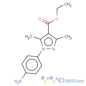 CAS No:257863-04-0 1H-Pyrazole-4-carboxylicacid, 1-(4-aminophenyl)-3,5-dimethyl-, ethyl ester
